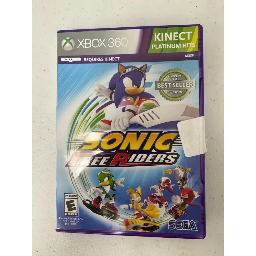 Sonic Free Riders (Microsoft Xbox 360 ) Requires Kinect Complete w/ Manual